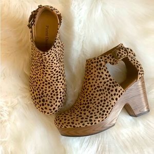 Animal Print Closed Toe Heels